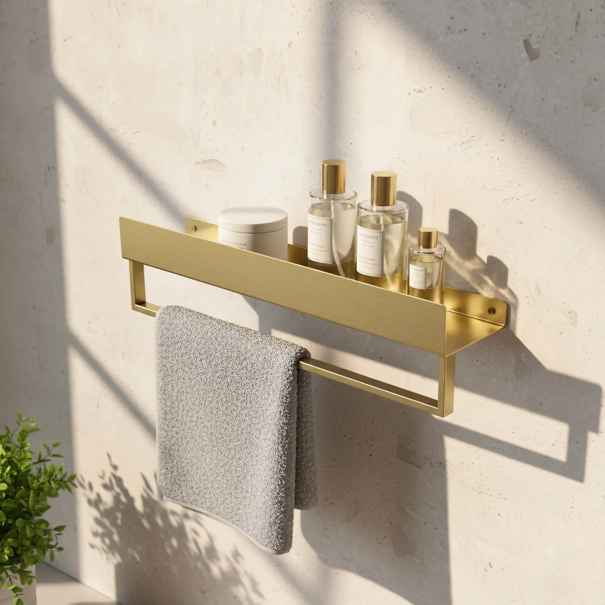 Police do koupelny SF01 60cm gold brush  2