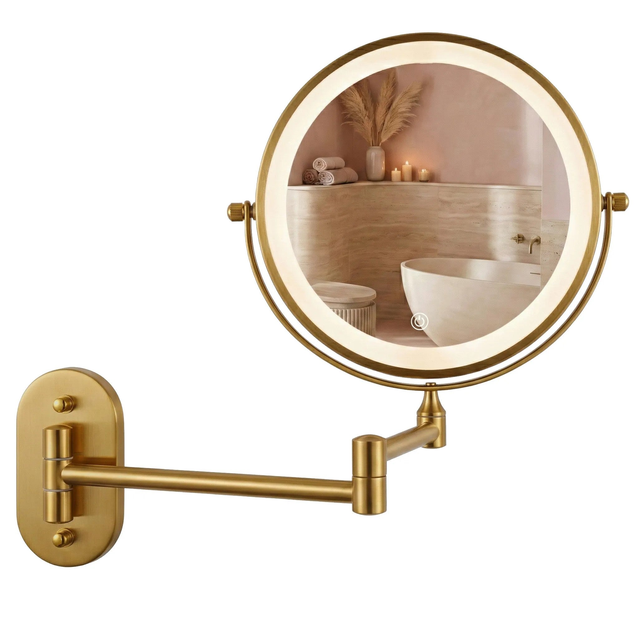 Zrcadlo LED Glow Old Gold  2