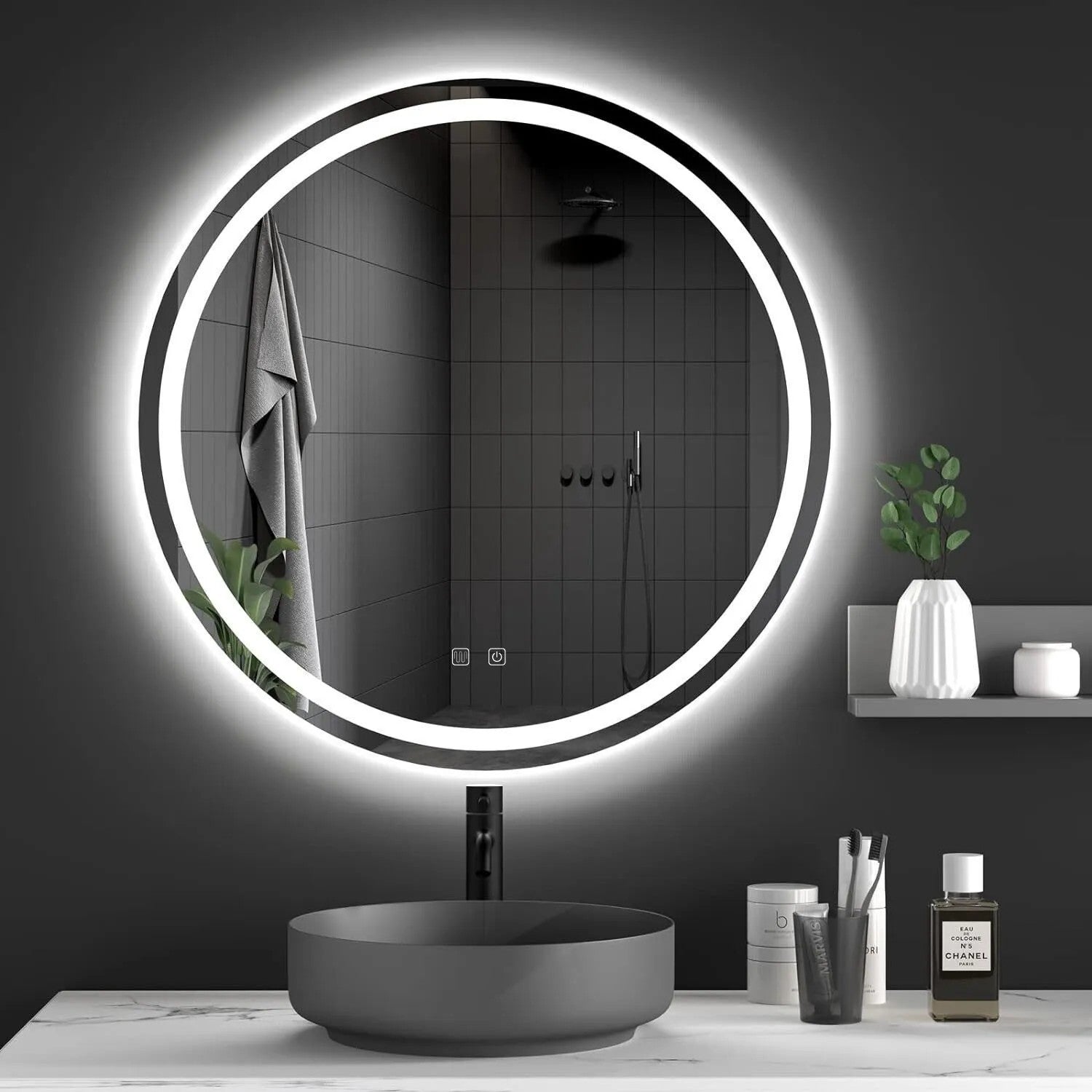 Zrcadlo LED 90cm  BAS  2