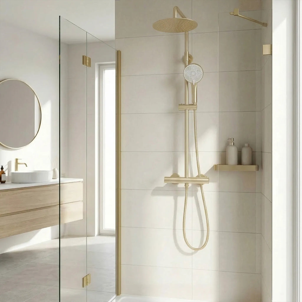 Sprchová sada bez výtoku s termostatem Rea Lungo Gold Brush  2