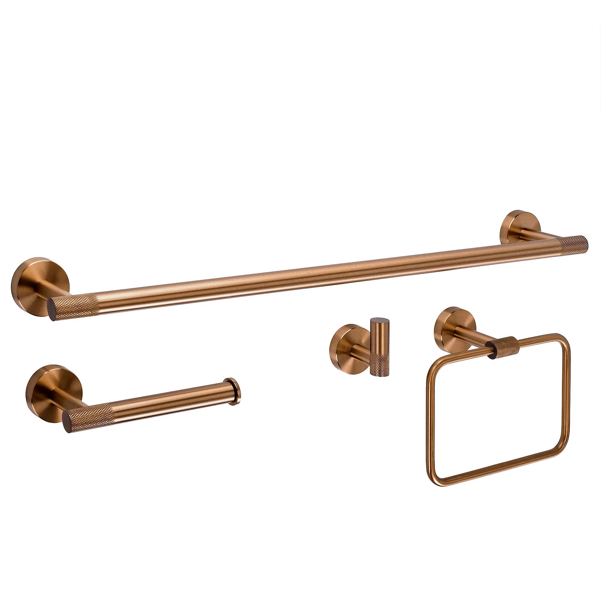 Sada koupelnových doplňků GRID Brush Copper 4 díly  2