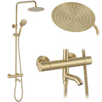 Sprchová sada s termostatem REA LUNGO Diamond - Gold Brush  2