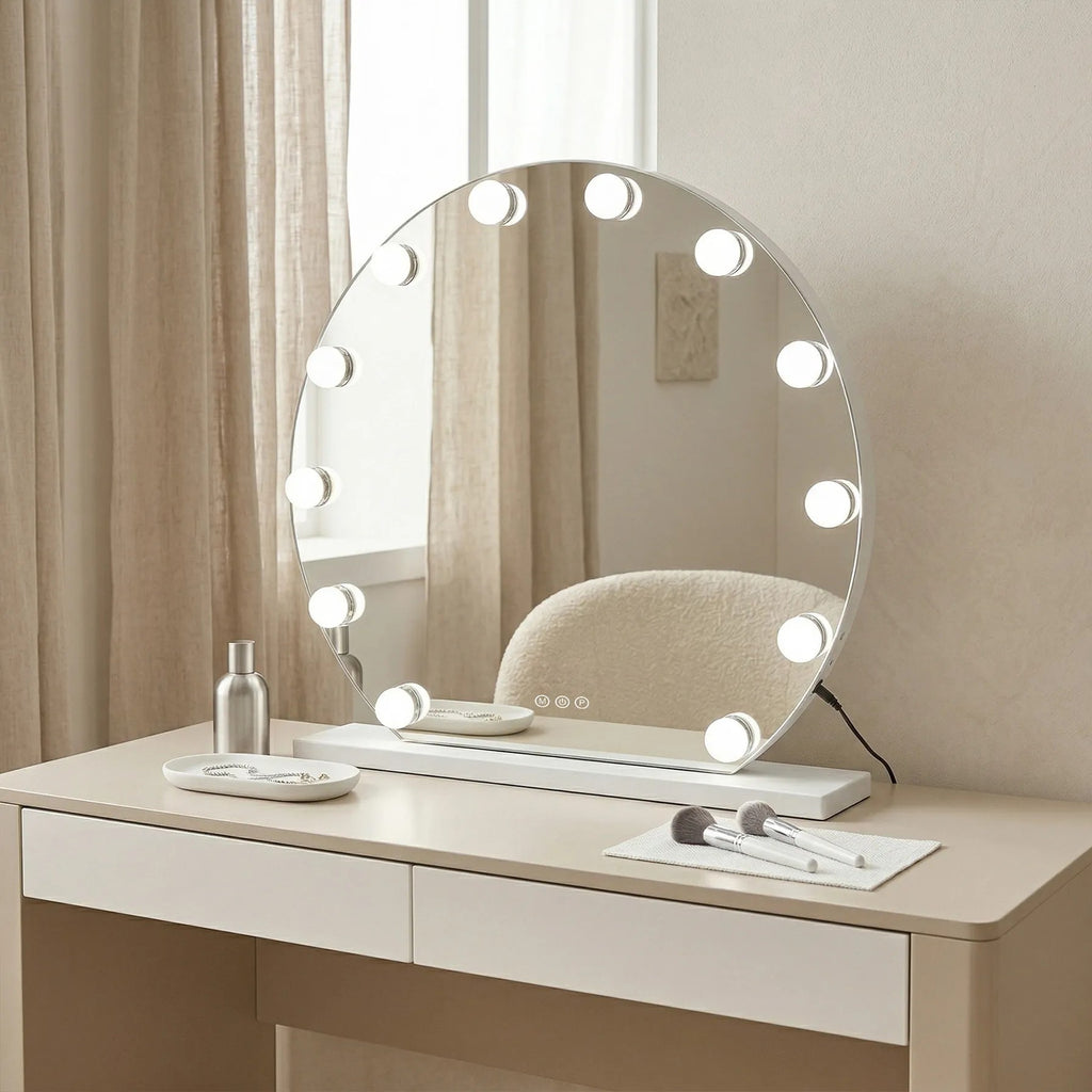 Zrcadlo LED HOLLYWOOD White 50 cm  2