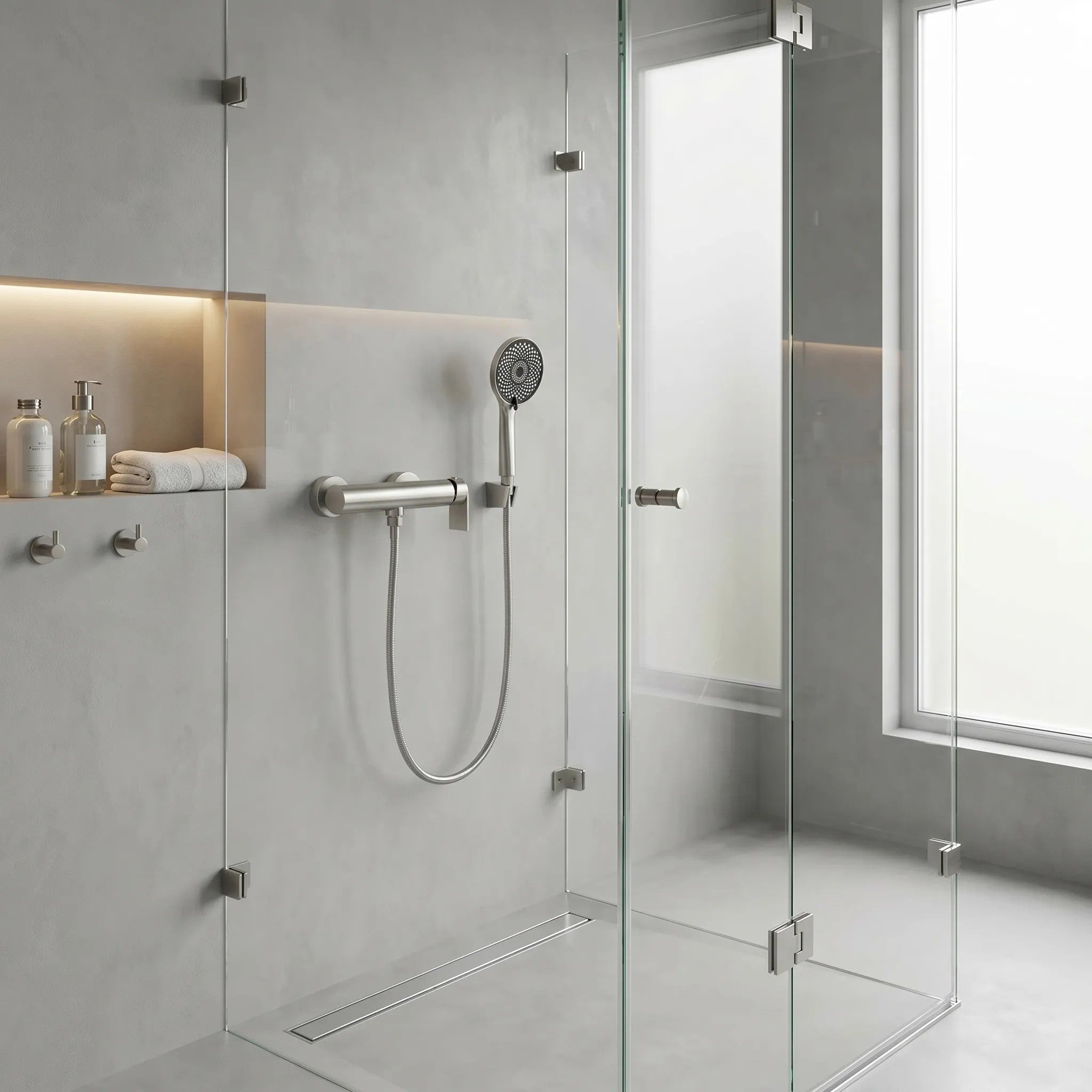Sprchová baterie Rea Hunter Brushed Nickel  2