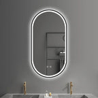 Zrcadlo LED OVL 50x100cm Black  2