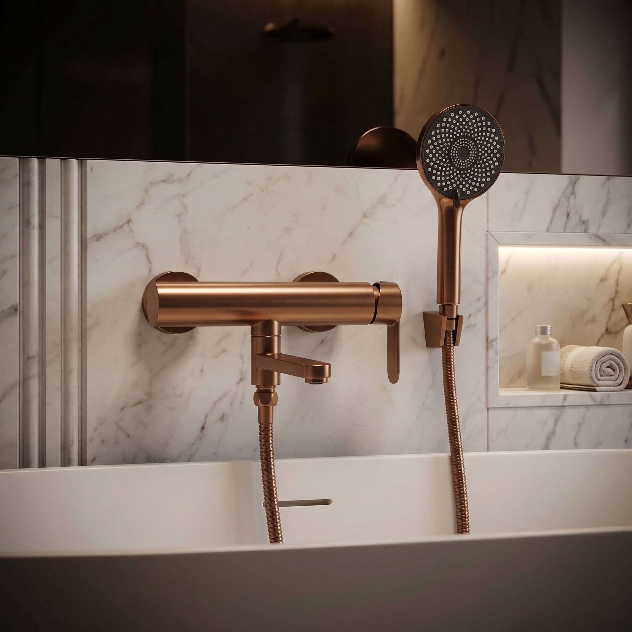Vanová baterie Rea Arcos Brushed Copper  5