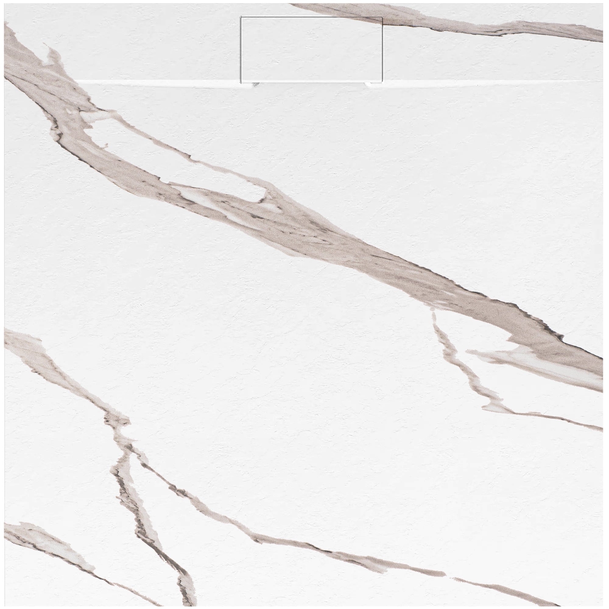 Sprchová vanička Bazalt CARRARA WHITE 90x90  2