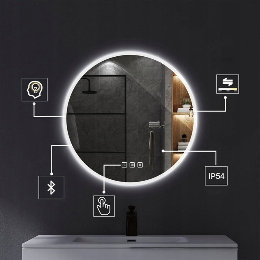 Zrcadlo LED BLUETOOTH FFJ 80cm  5