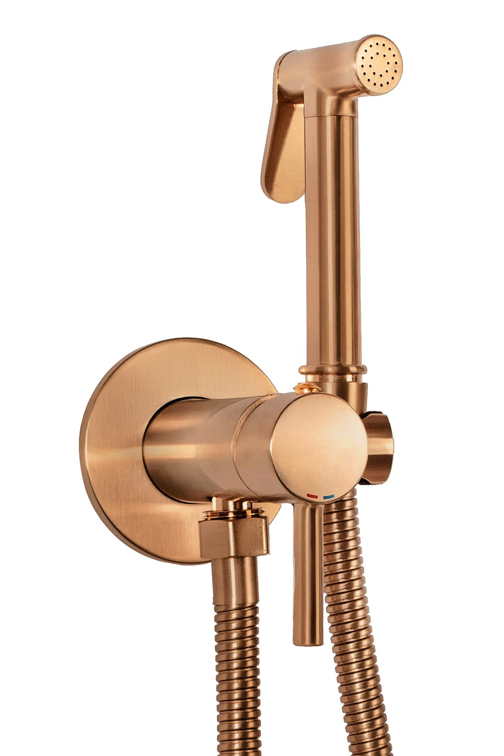 Podomítková bidetová baterie LUNGO LOOP Copper Brush  1