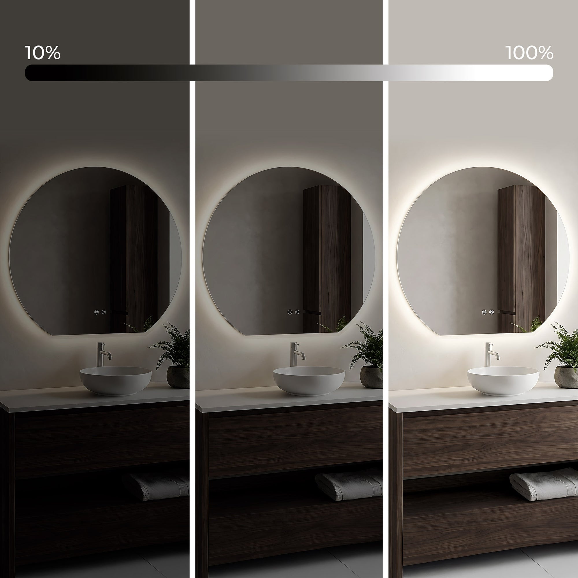 Zrcadlo LED 70cm Fabio  4