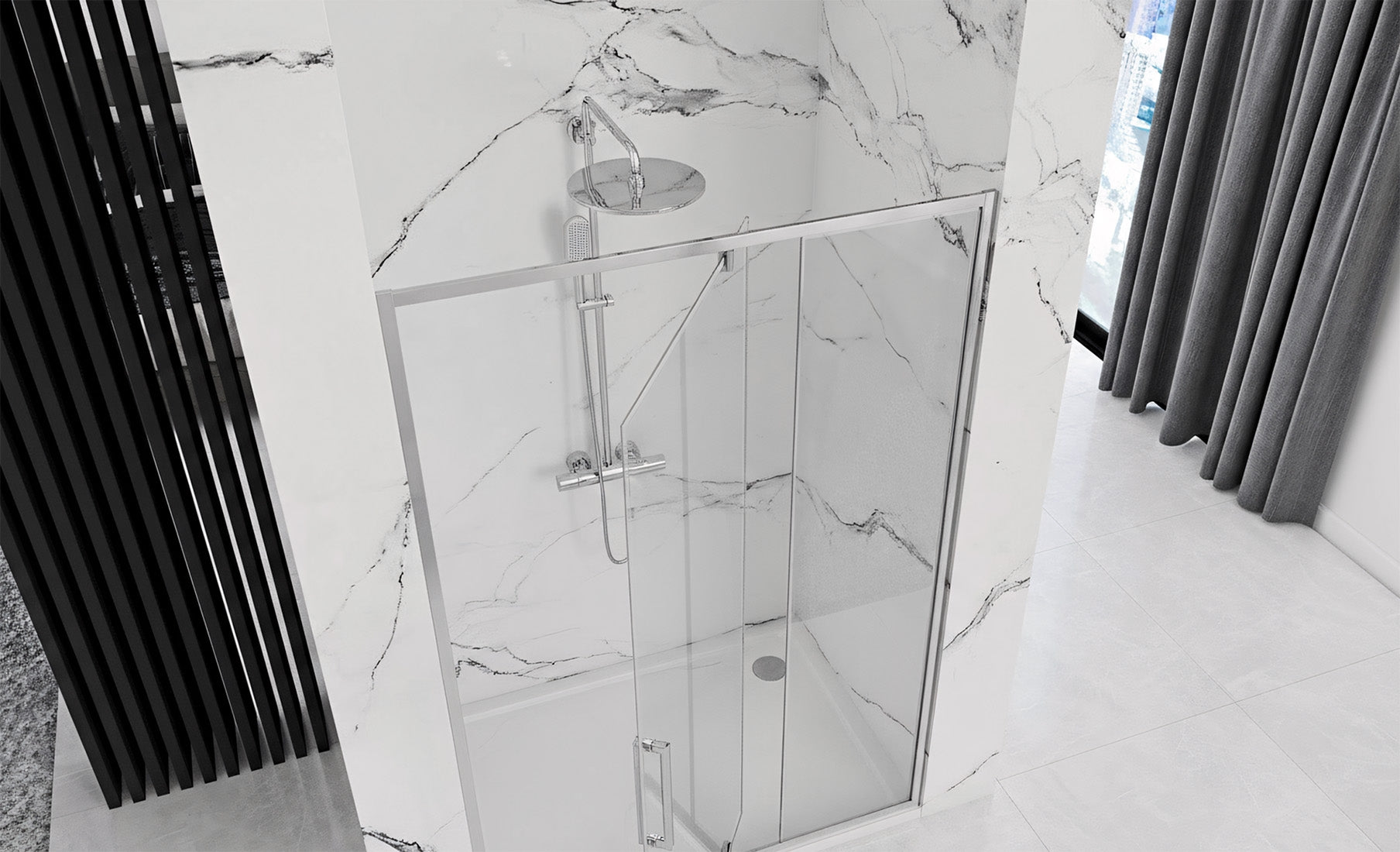 Sprchové dveře REA Rapid Swing Chrom 120  3