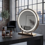 Zrcadlo LED MAKE-UP L.Gold 40 cm  4