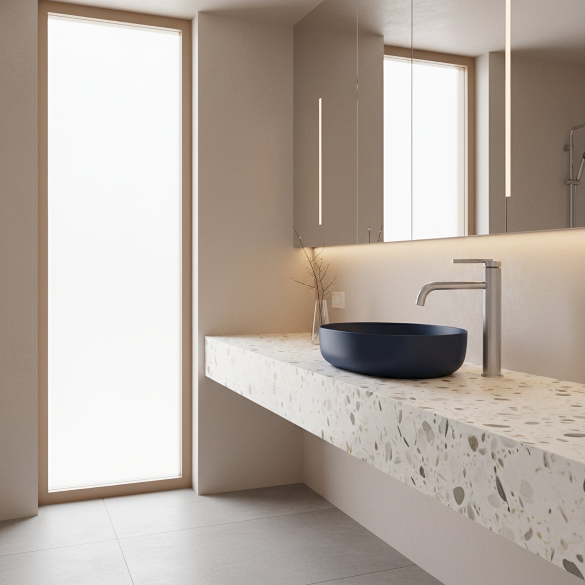 Umyvadlová baterie REA Argon Brush Nickel high  2