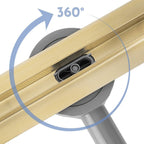 Odtokový žlab REA Neox Slim pro Brush Gold 80  9