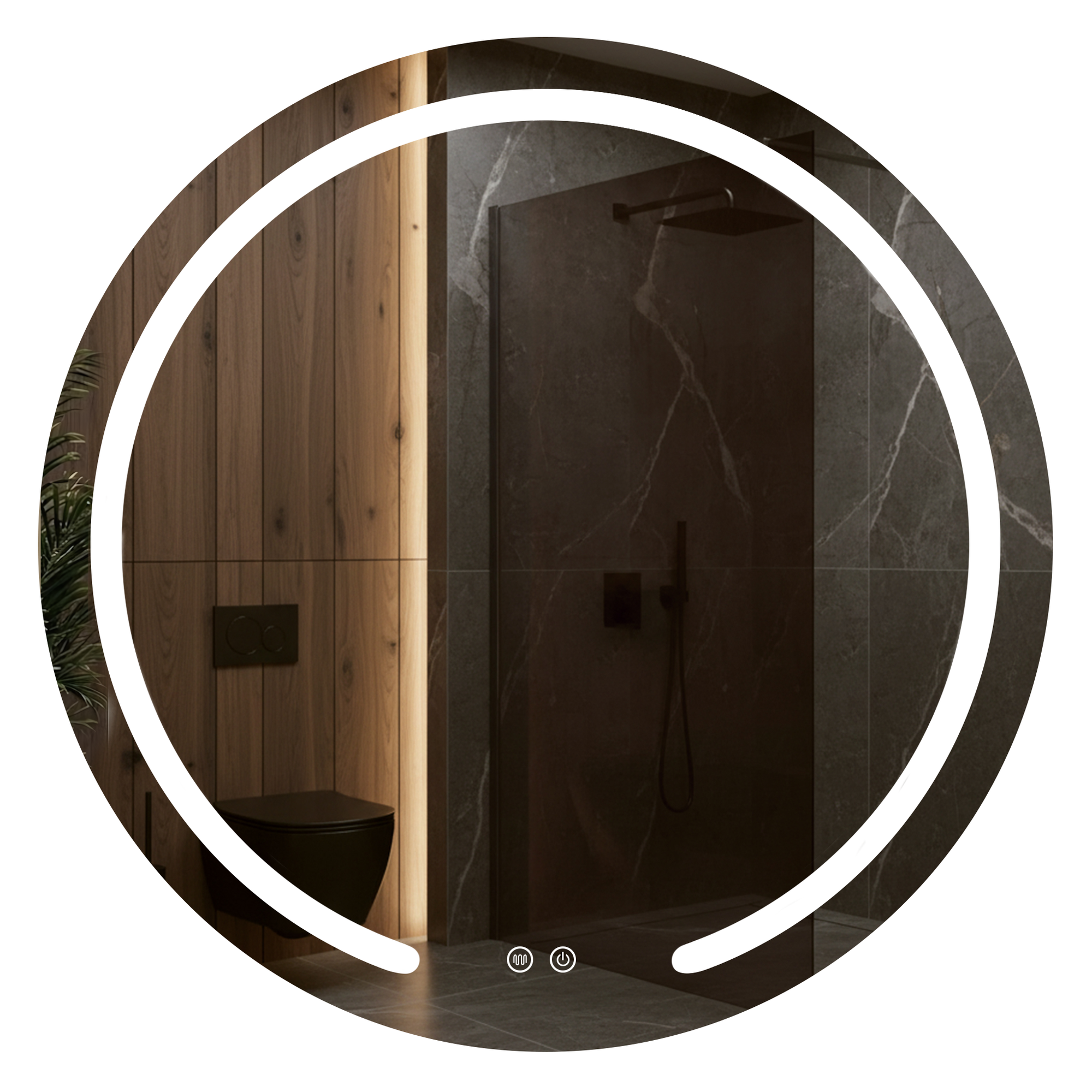 Zrcadlo LED 70cm Modern  1