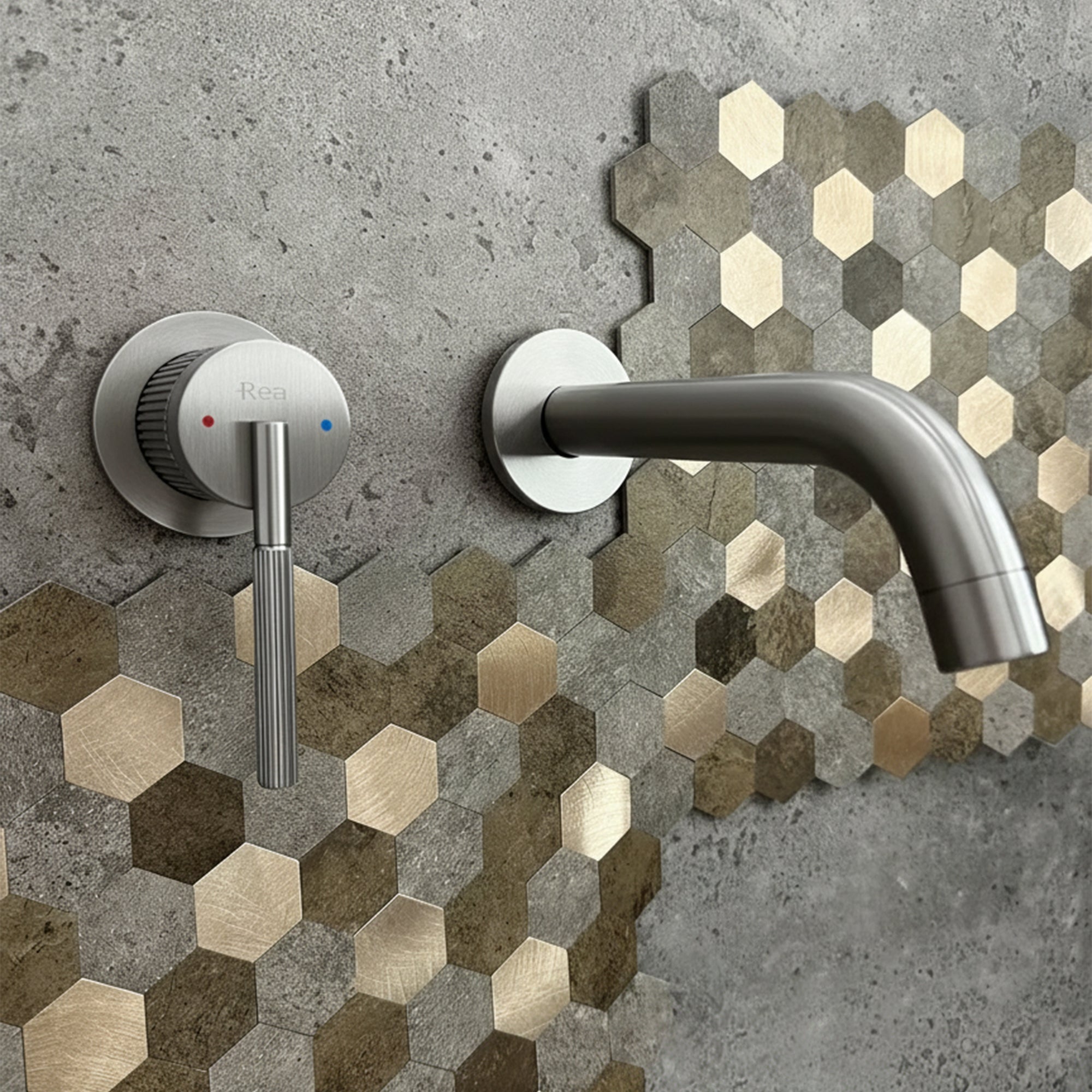 Podomítková baterie REA Argon Nickel Brush + BOX  5