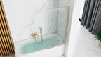 Paravan vanový Rea Elegant Gold Brush 70  2