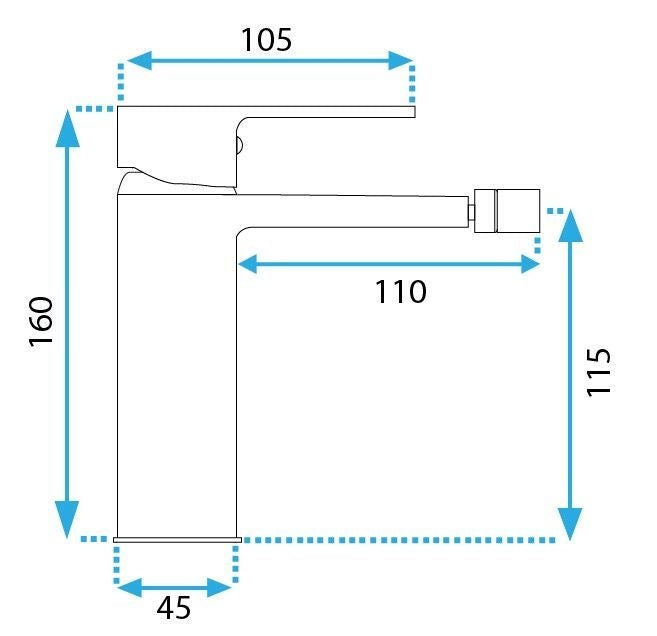 Bidetová baterie REA ARGUS Titan  5