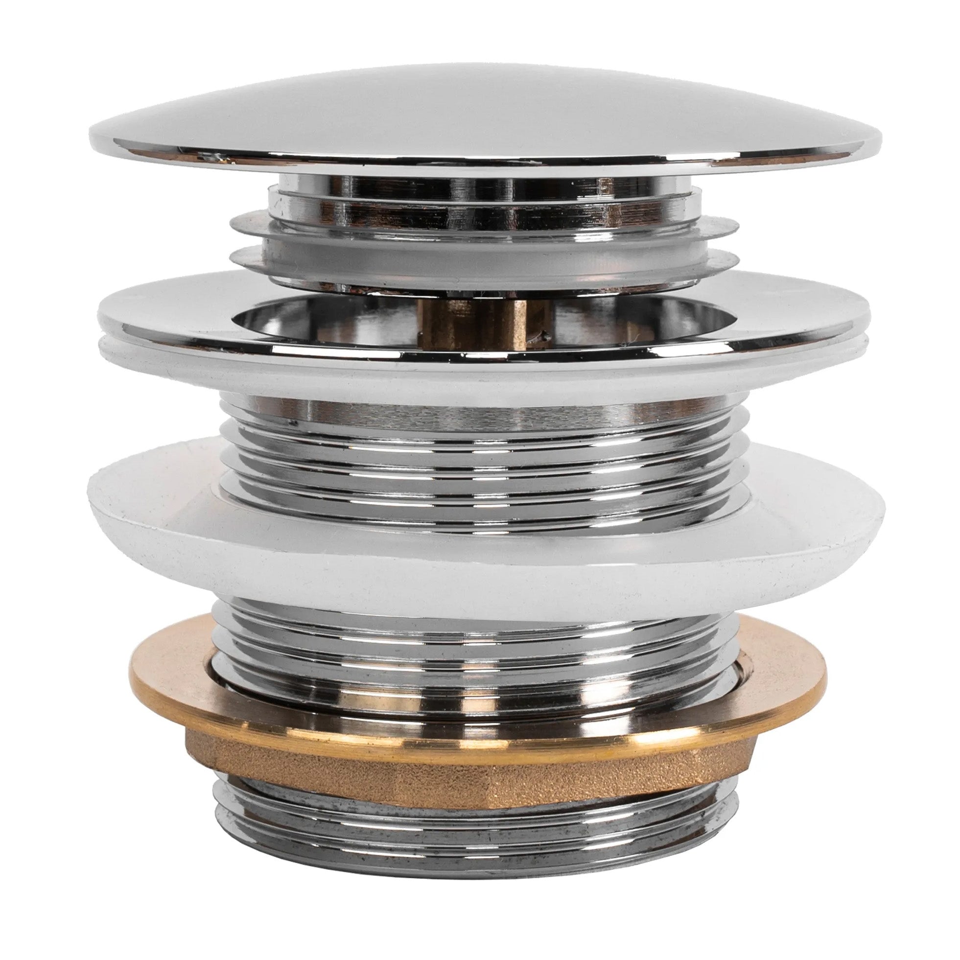 Univerzální vanová výpusť REA Click-clack - Chrome  1