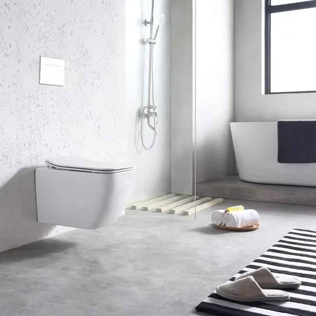 Závěsná WC mísa REA MARTIN SLIM RIMLESS DUROPLAST  1