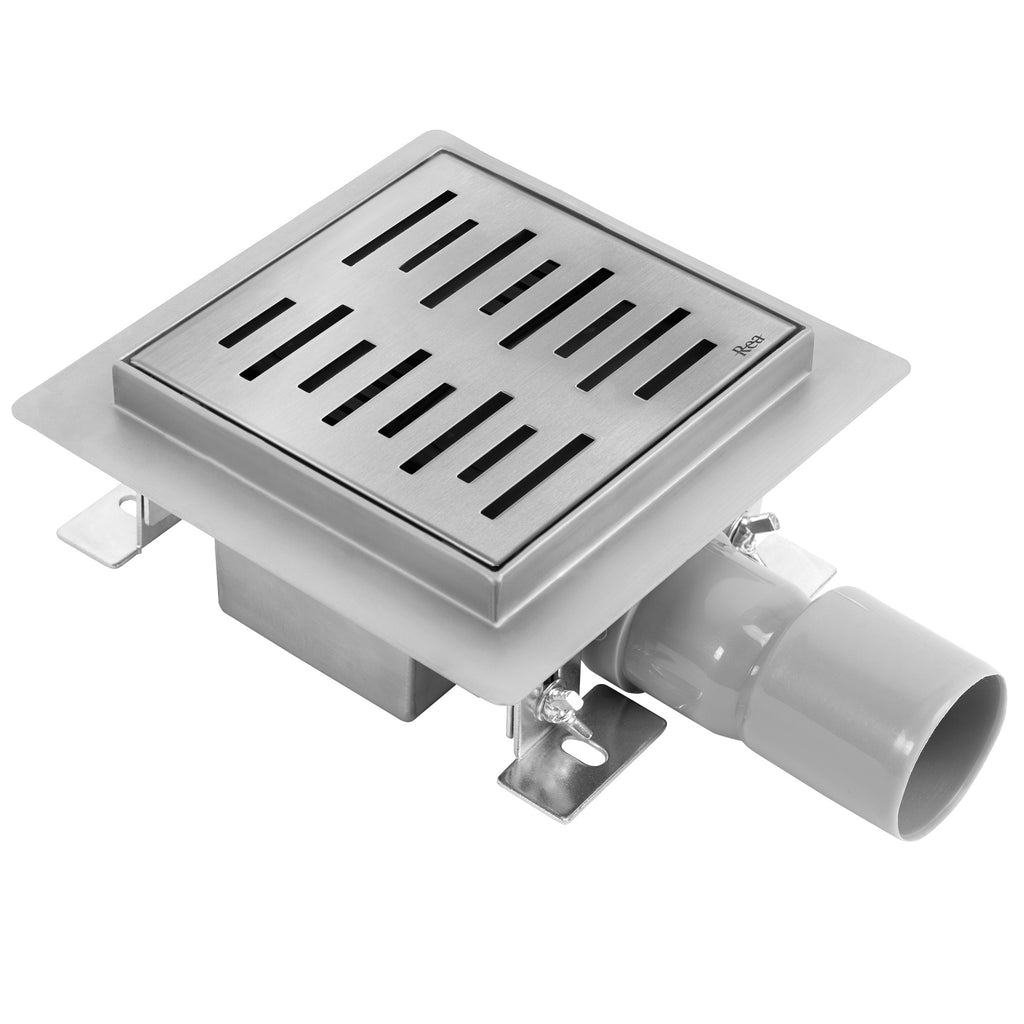 Odtokový žlab REA LINE 150x150 Nickel Brush  1