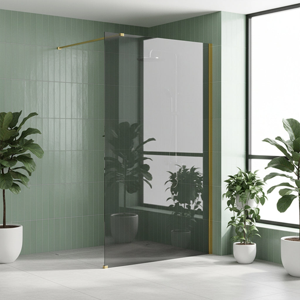 Sprchová zástěna Rea Flexi Grey / Gold 90  2