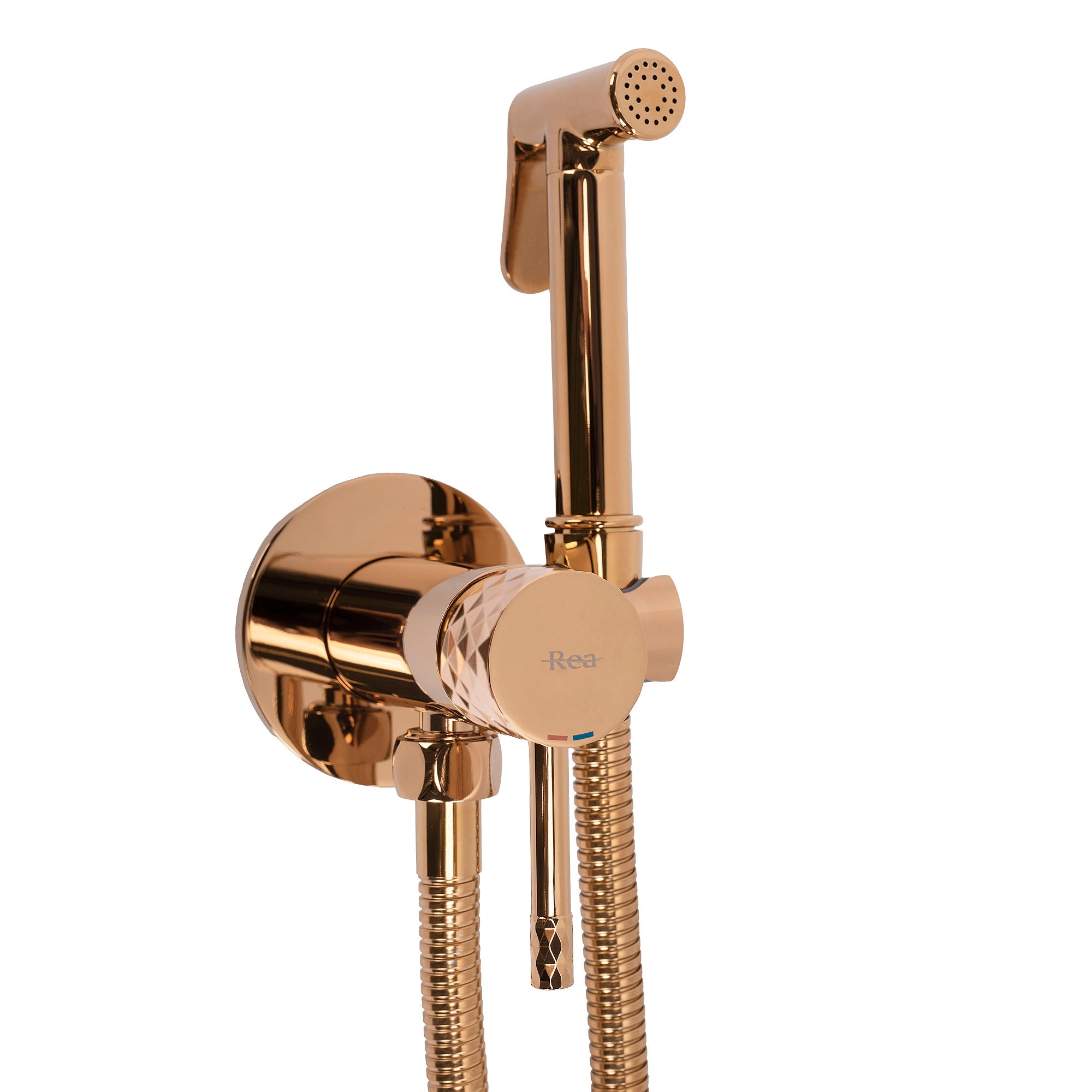 Podomítková bidetová baterie LUNGO LOOP Diamond Copper  1