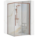 Sprchový kout REA SOLAR - Copper Brush 90x90 Se sprchovou vaničkou Savoy 1