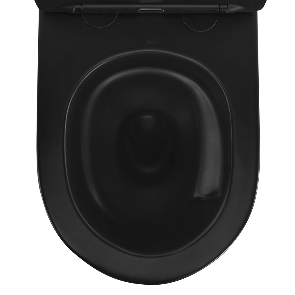 Závěsná WC mísa Rea Carlo Mini Tornado NF BLACK MATT  4