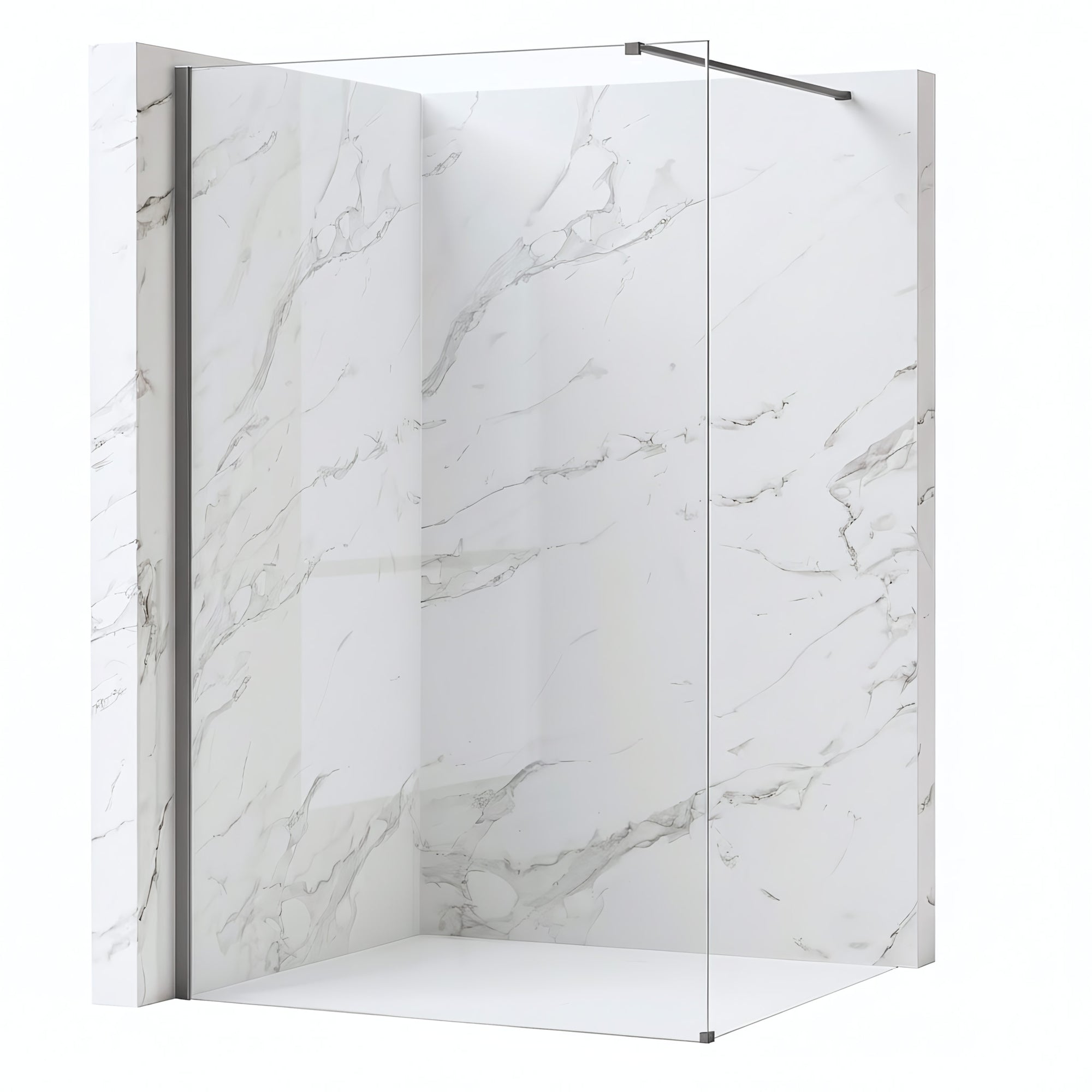 Sprchová zástěna Rea Flexi Transparent / Titan 70  1