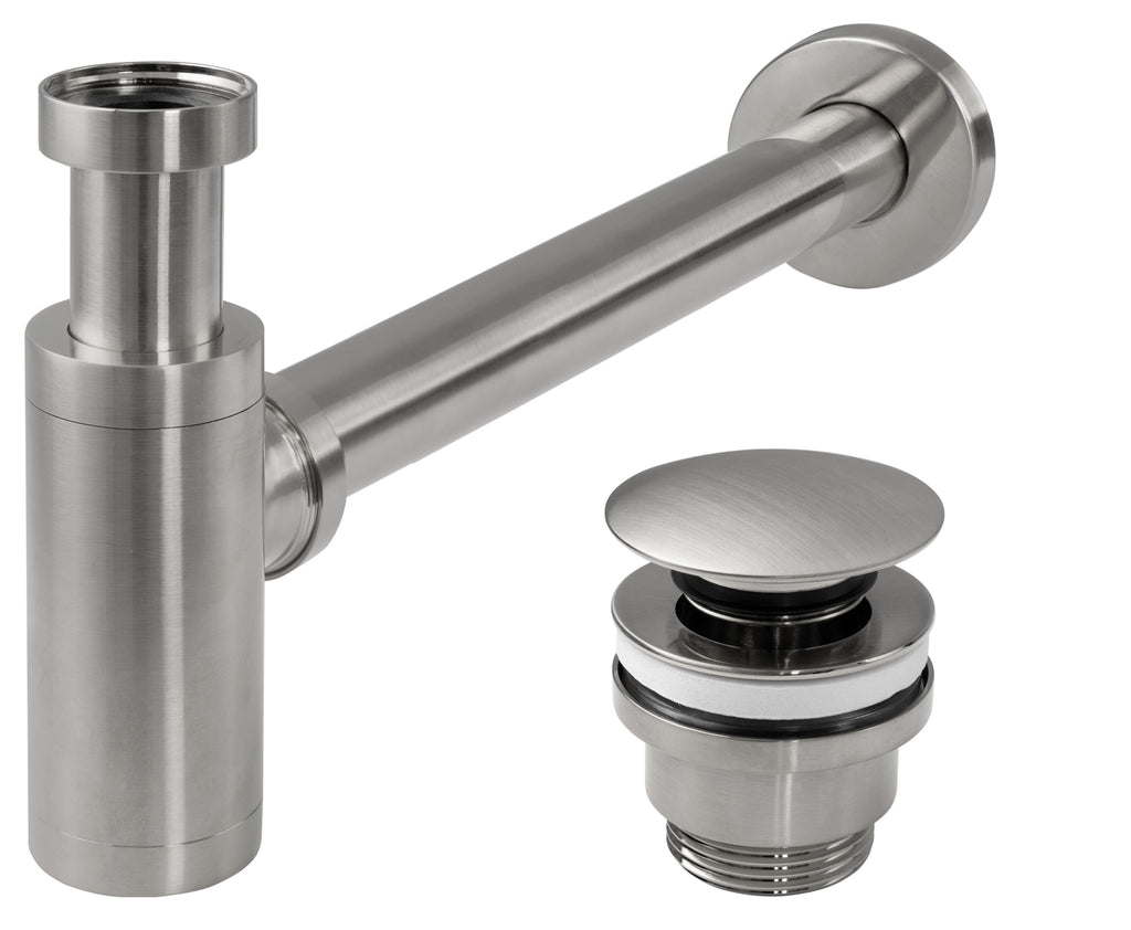 Sifon click-clack BRUSH NICKLE INOX  1