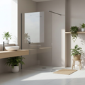 Sprchová zástěna Rea Flexi Transparent / Titan 120  1