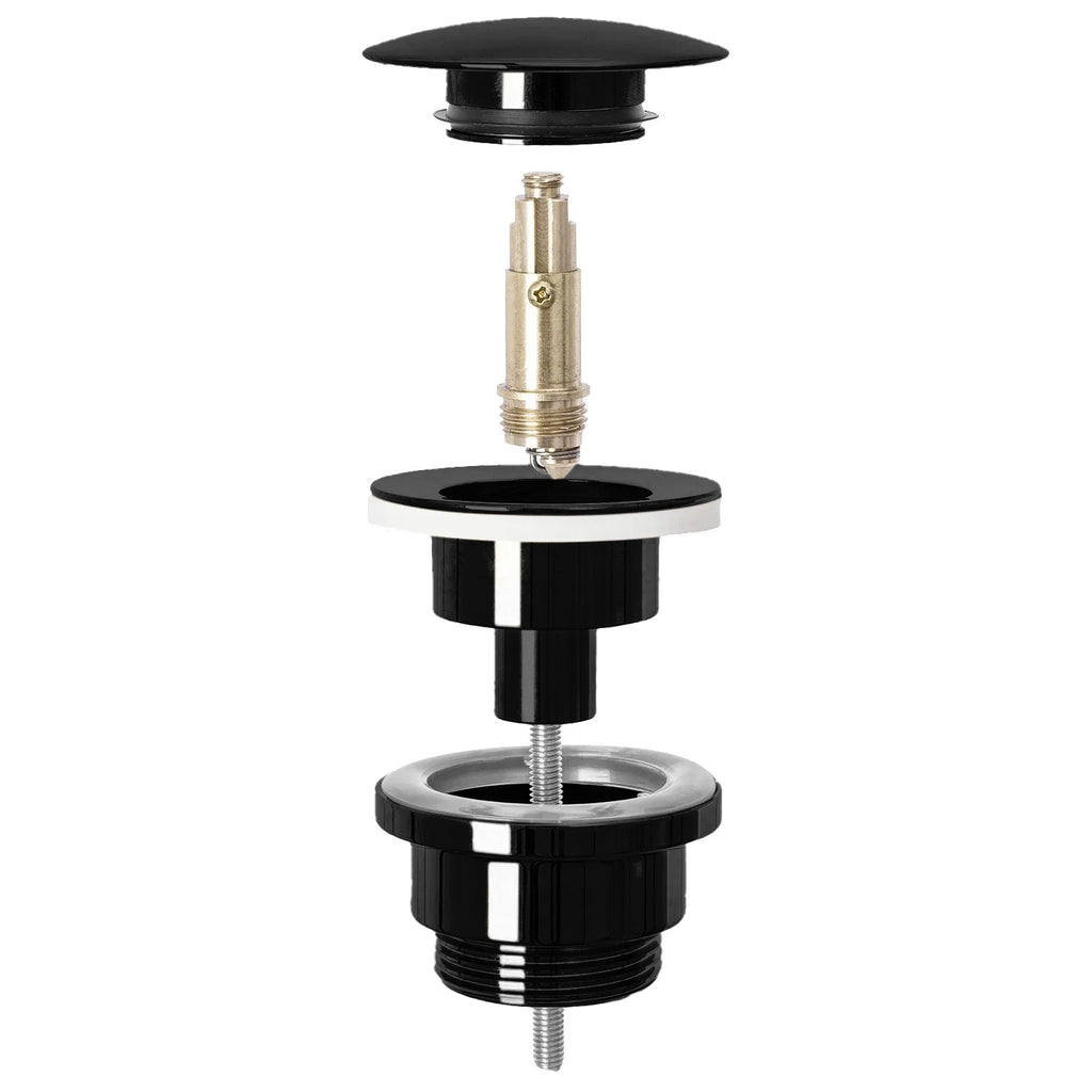Univerzální umyvadlová výpusť REA Click-clack - BLACK METALIC  2