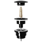 Univerzální umyvadlová výpusť REA Click-clack - BLACK METALIC  2