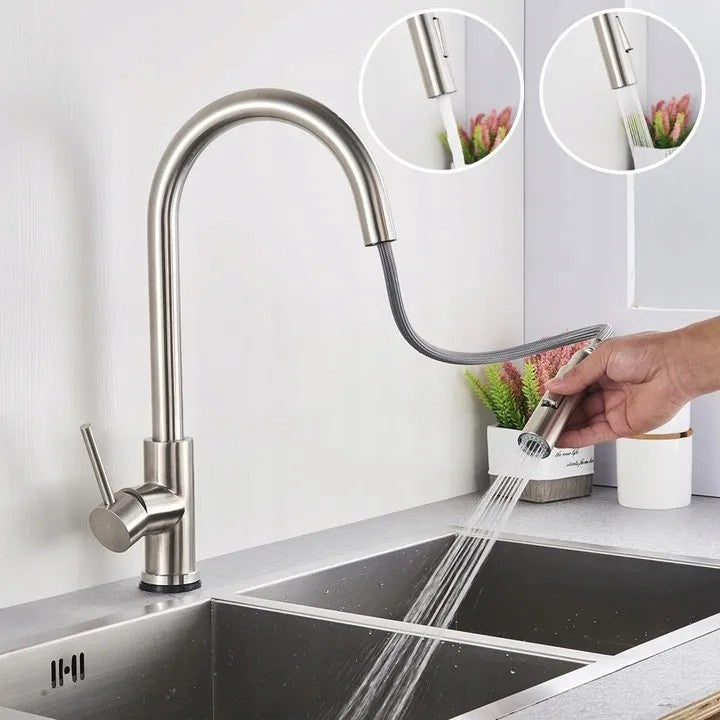 Kuchyňská baterie Rea Fresh Nickel Brush INOX  3