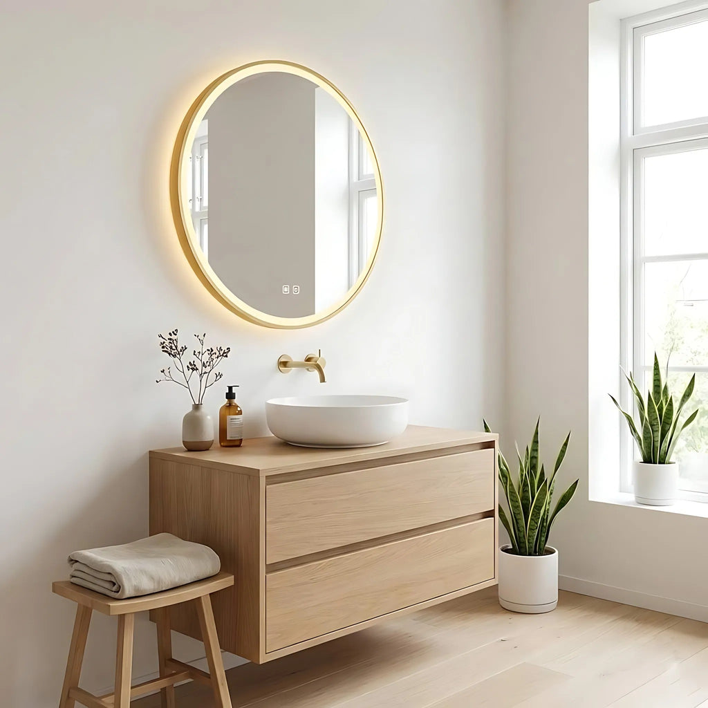 Zrcadlo LED 50cm MMJ Gold  3