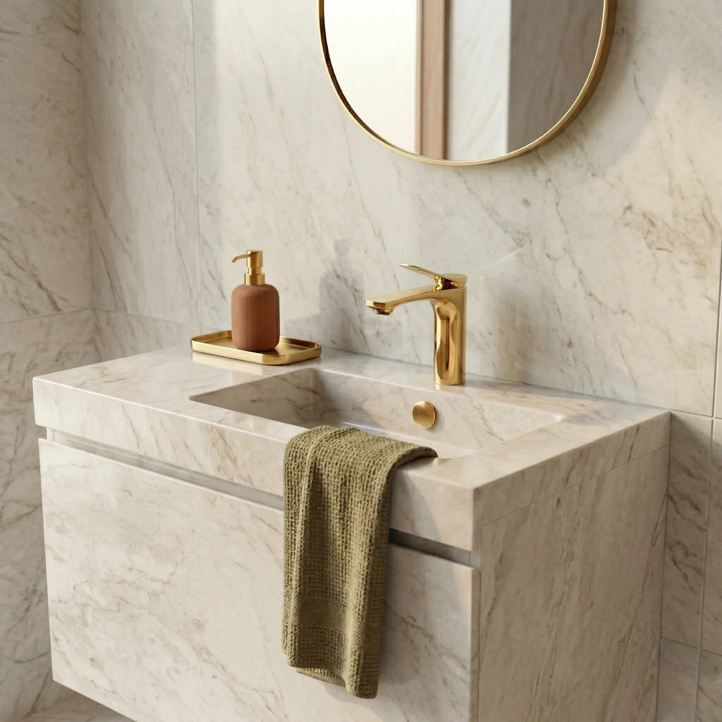 Umyvadlová baterie PREMIUM REA Vision Gold Low  3