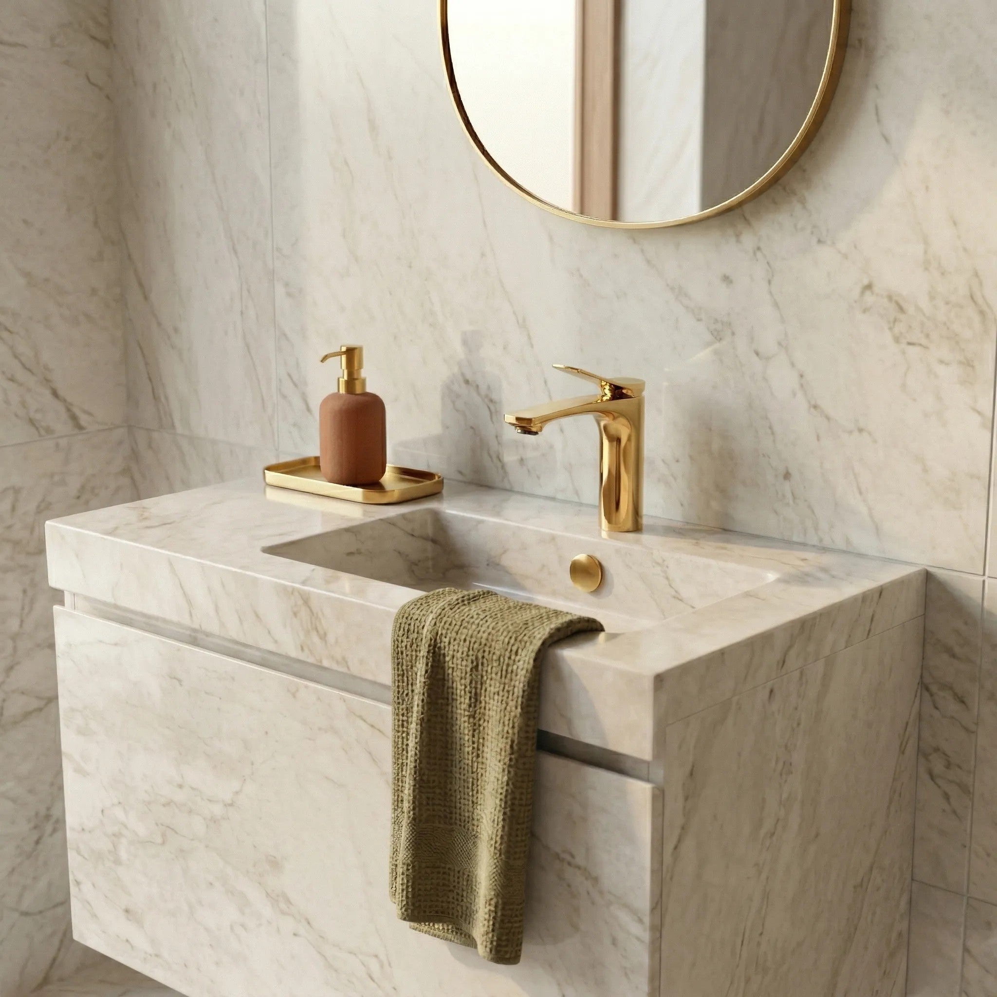 Umyvadlová baterie PREMIUM REA Vision Gold Low  3