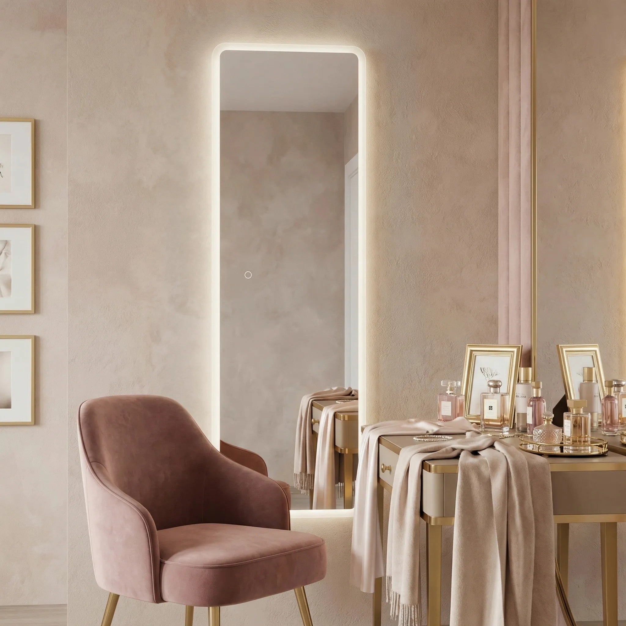 Zrcadlo LED 150x50cm MOL-SQ  3