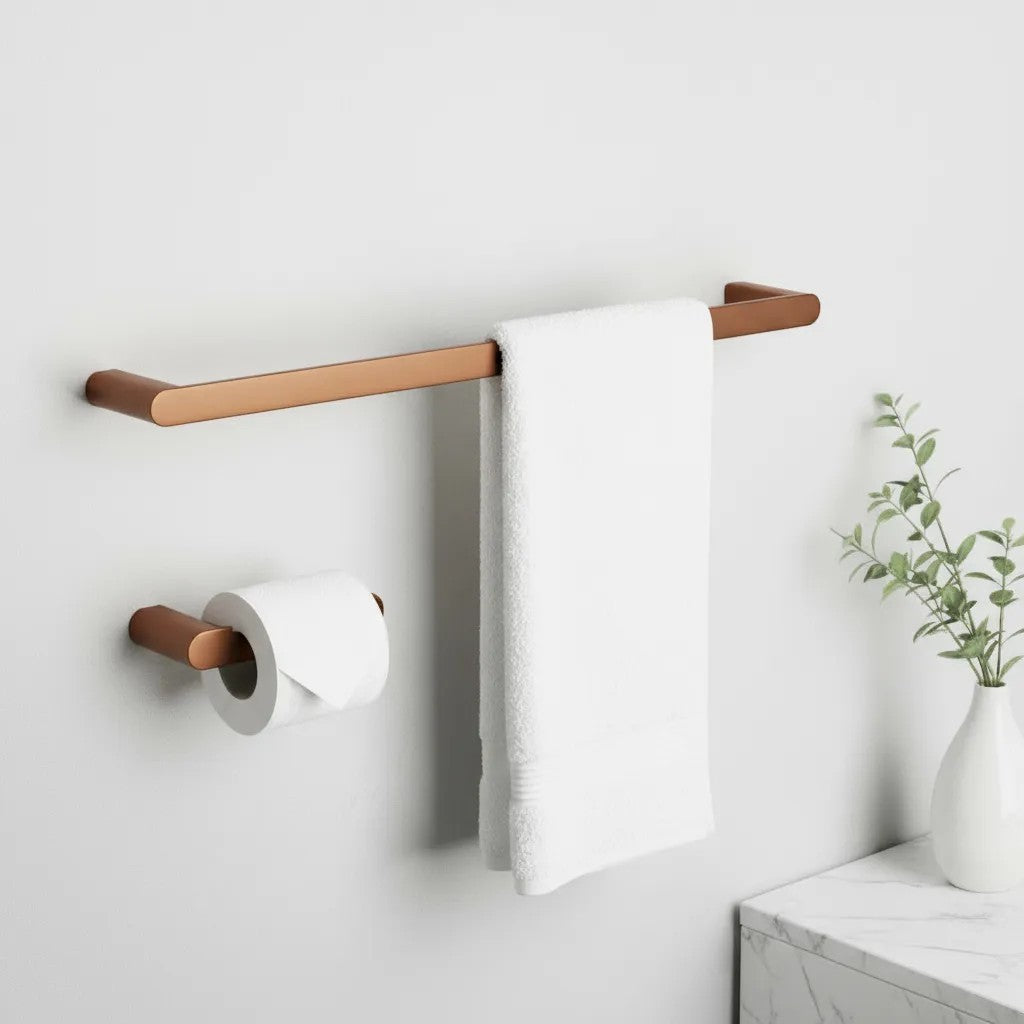 Sada koupelnových doplňků Mati Brush Copper 4 díly  3