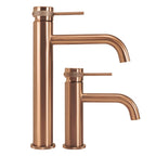 Umyvadlová baterie REA Lungo Grip - broušené Copper, vysoká  3