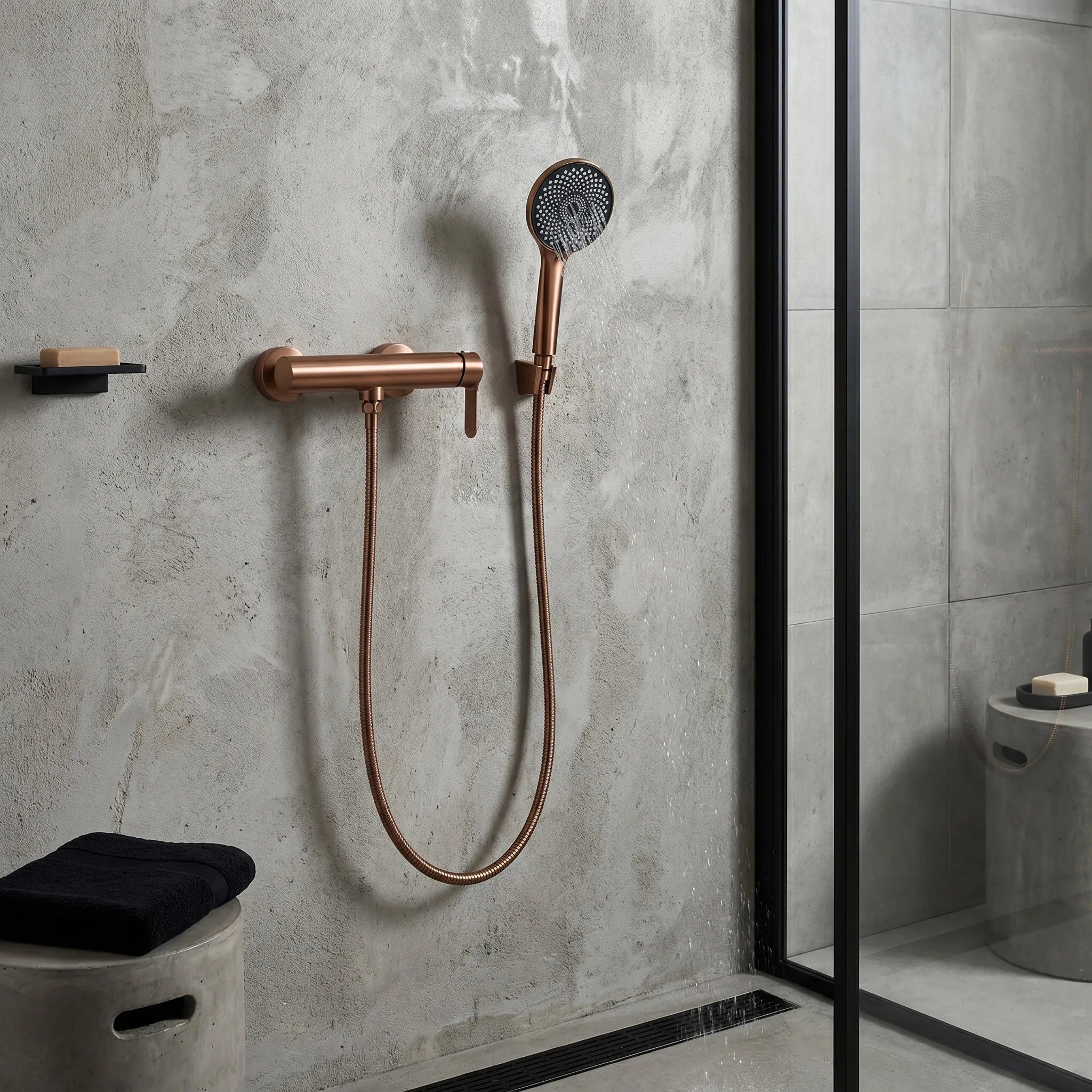 Sprchová baterie REA Arcos Brush Copper  3