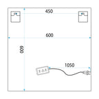 Zrcadlo LED 60x60 YH-BL-12  7