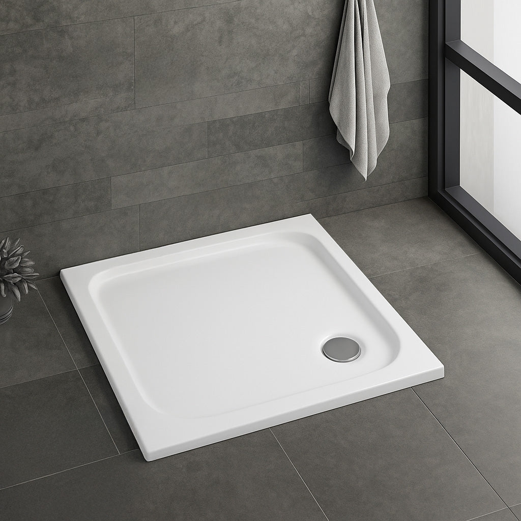 Sprchová akrylová vanička Rea Belmond White 90x90  2