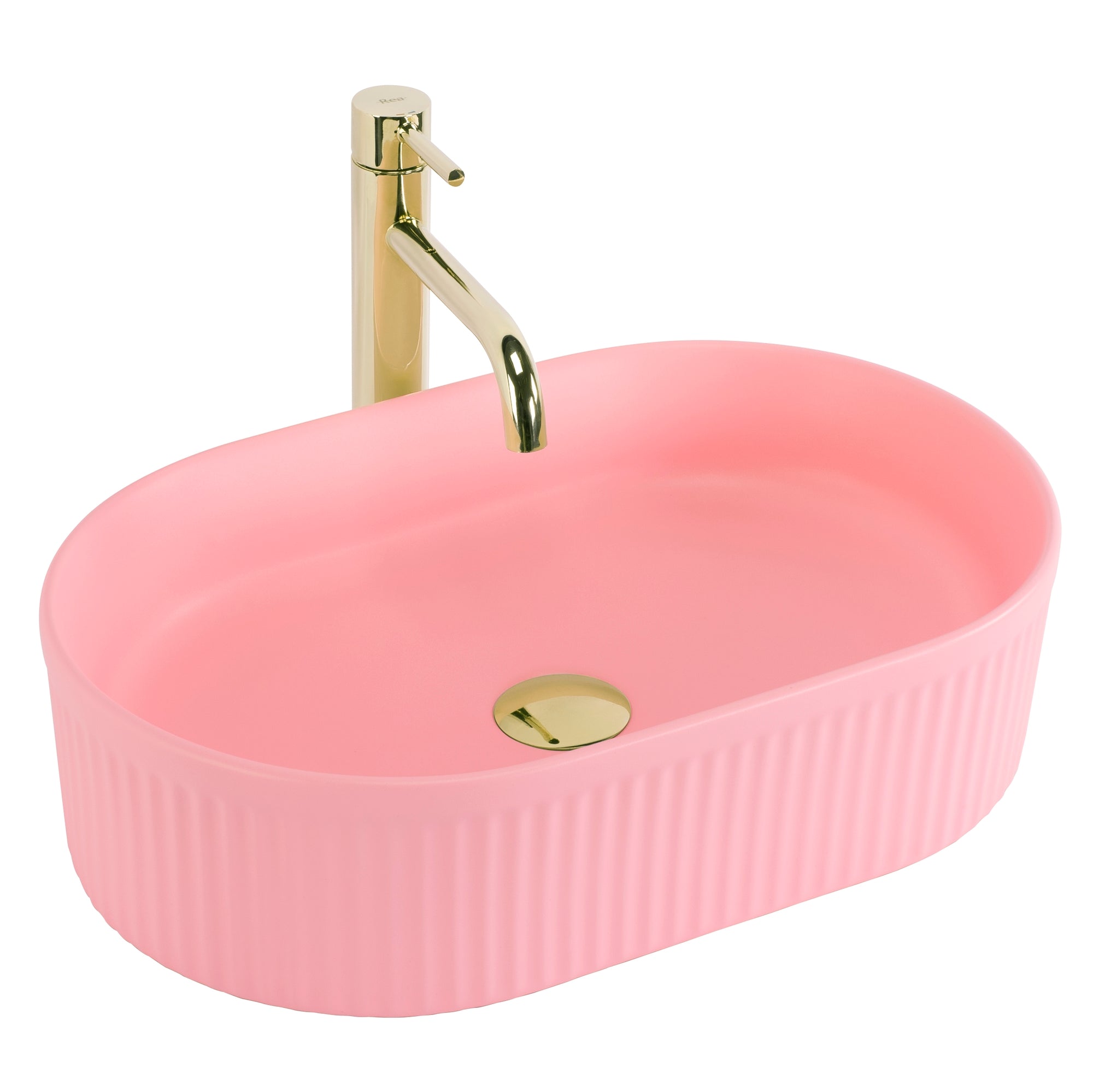 Umyvadlo na desku REA Vanda Bubble Gum Matt  3