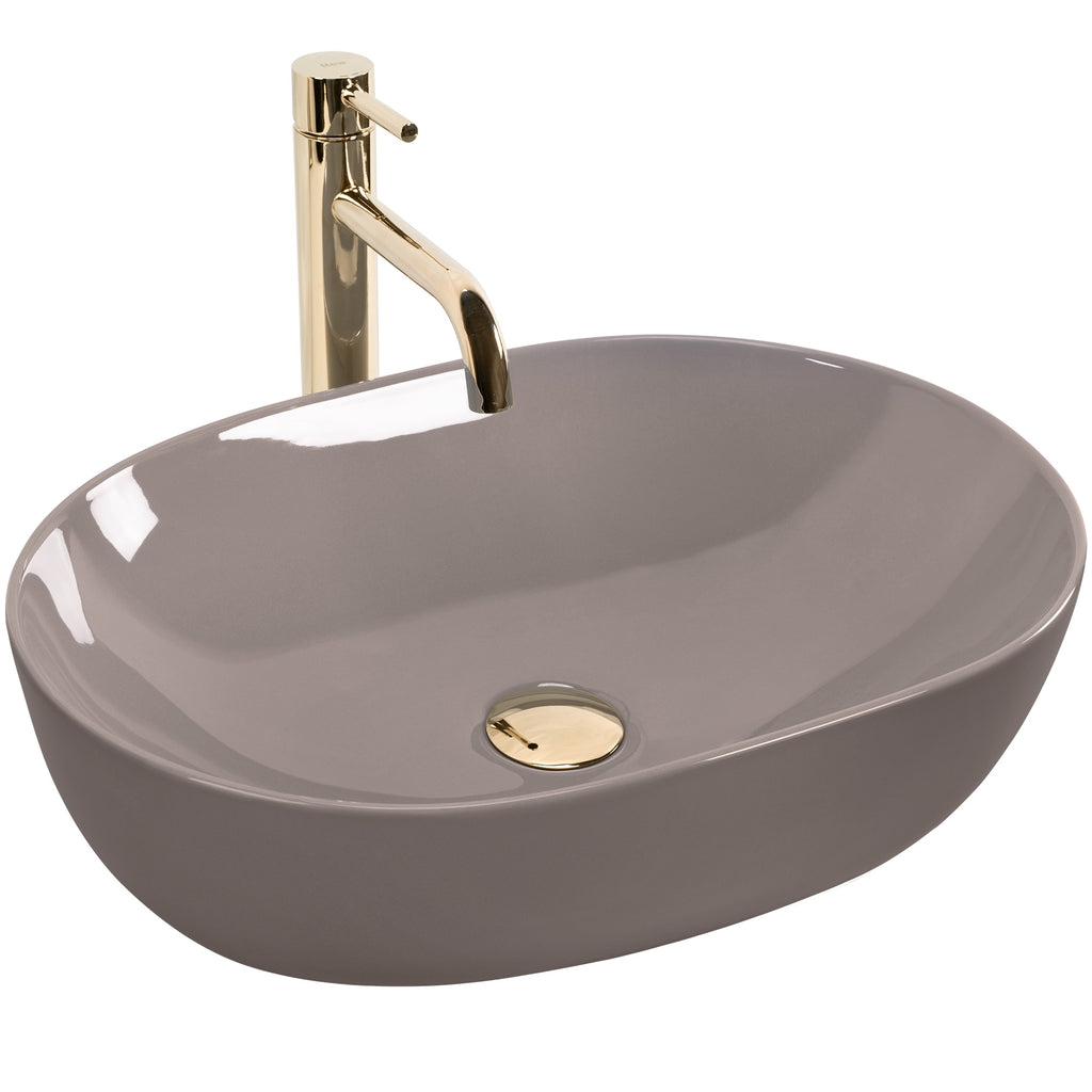 Umyvadlo na desku REA Lisa Beige Shiny  1