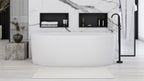 bathroom shelf 30x45 matte black  7