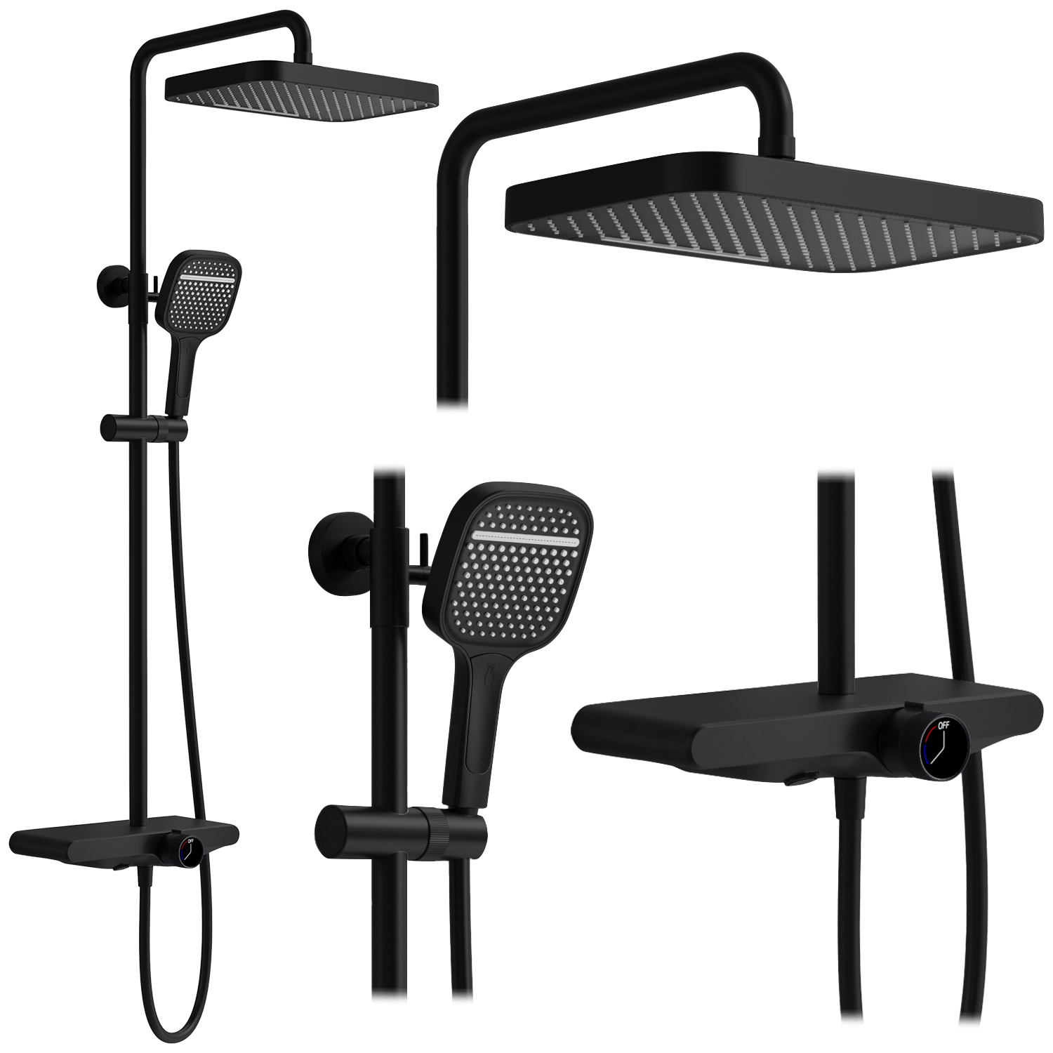 Sprchový set REA Bari Black  1