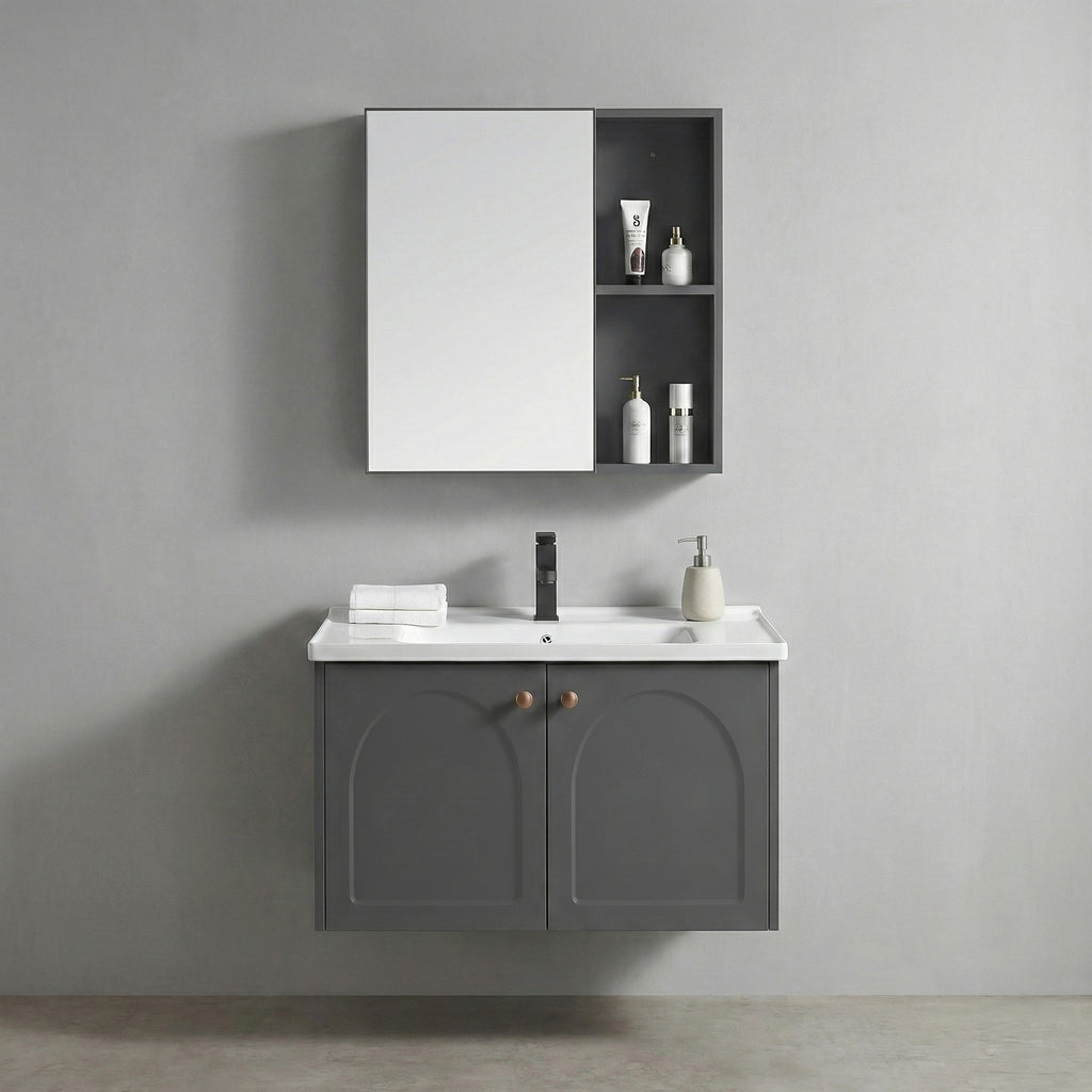 Sada koupelnového nábytku s umyvadlem Denver 60cm Grey  1