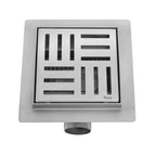 Odtokový žlab REA CROSS Nickel Brush 12x12  4